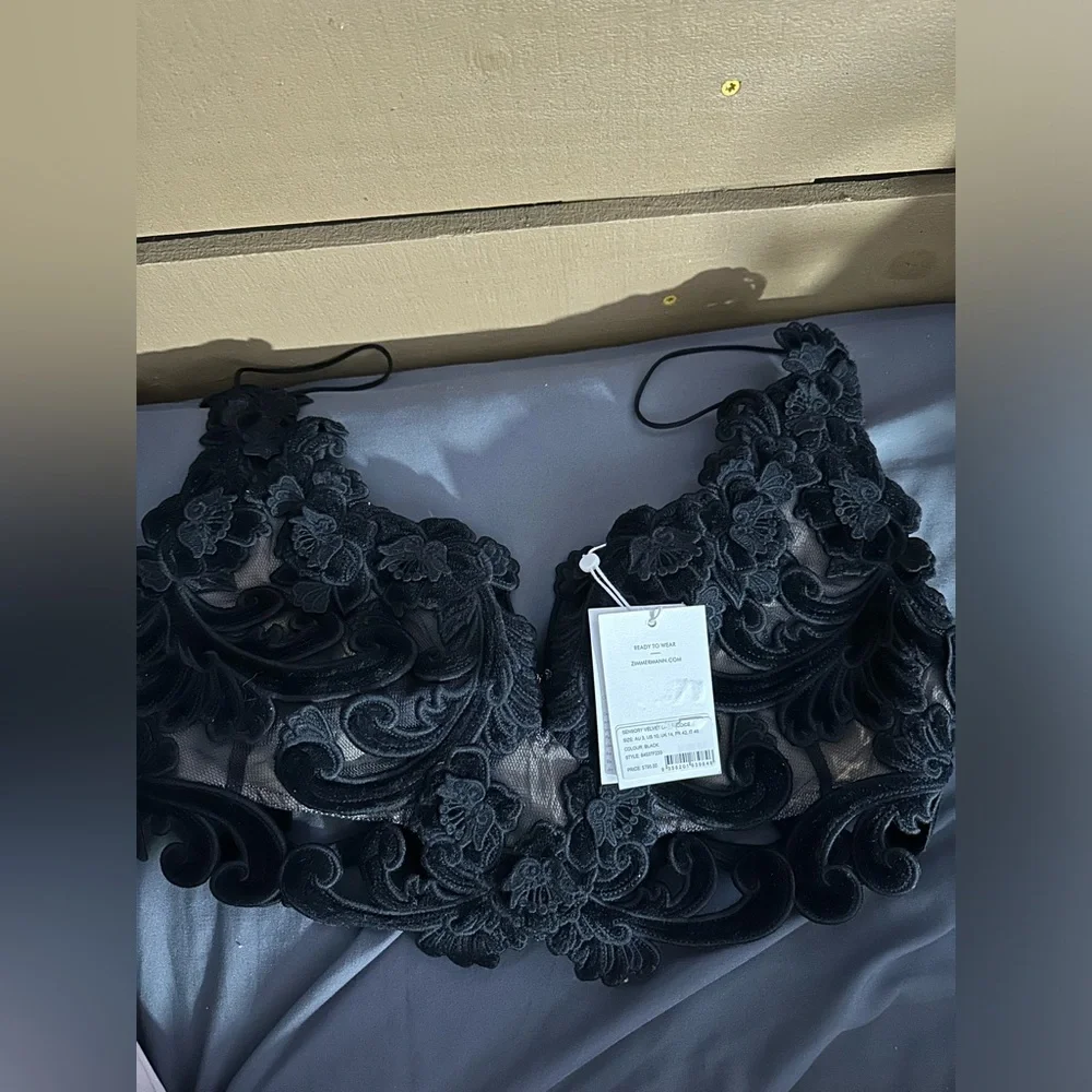 Zimmermann
SENSORY VELVET LACE BODICE AU 3 US 10 - Picture 7 of 11